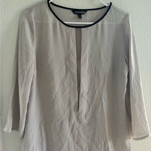 Express Women's Cream Blouse